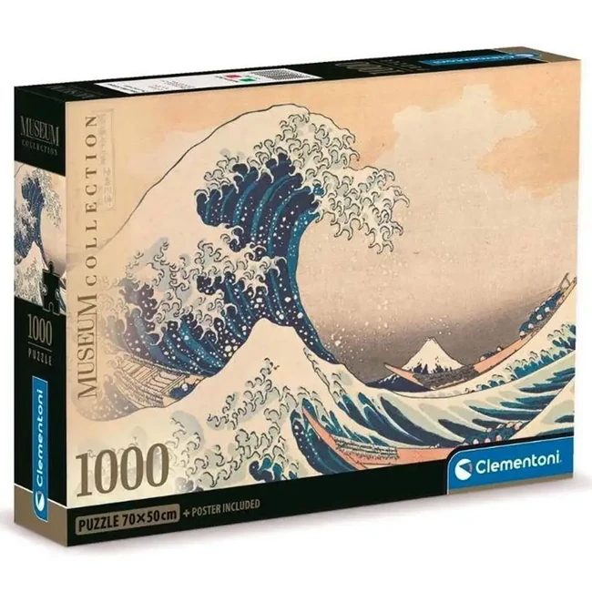 Hokusai – A Nagy hullám Kanagawánál 1000 db-os puzzle – Clementoni