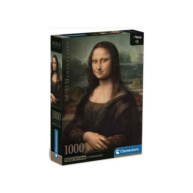 Mona Lisa Museum Collection 1000 db-os puzzle poszterrel – Clementoni