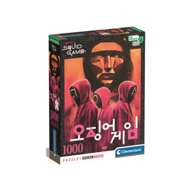 Squid Game – Nyerd meg az életed 1000 db-os puzzle poszterrel – Clementoni