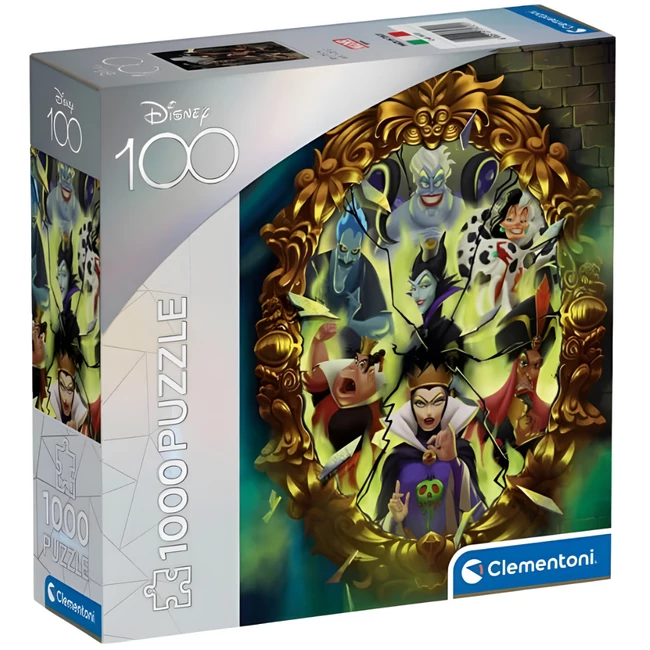 Disney 100: A Disney gonoszai 1000 db-os puzzle – Clementoni