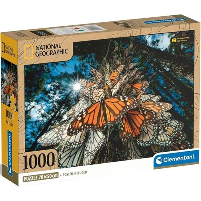 National Geographic – Csodálatos pillangók 1000 db-os puzzle – Clementoni