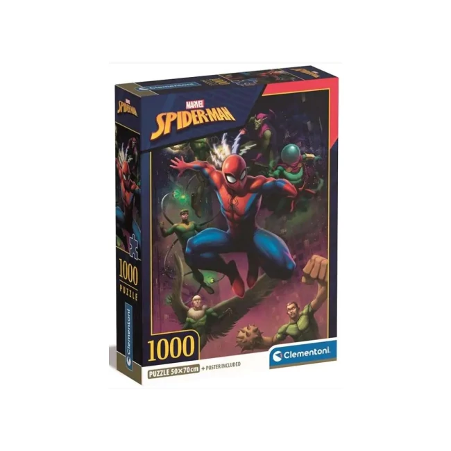 Pókember és félelmetes ellenségei 1000 db-os puzzle poszterrel – Clementoni