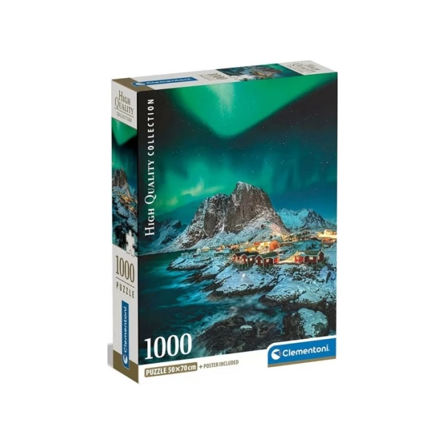 Lofoten szigetek HQC 1000 db-os puzzle poszterrel – Clementoni