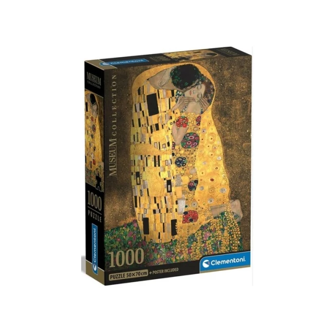 Klimt: A csók Museum Collection 1000 db-os puzzle poszterrel – Clementoni