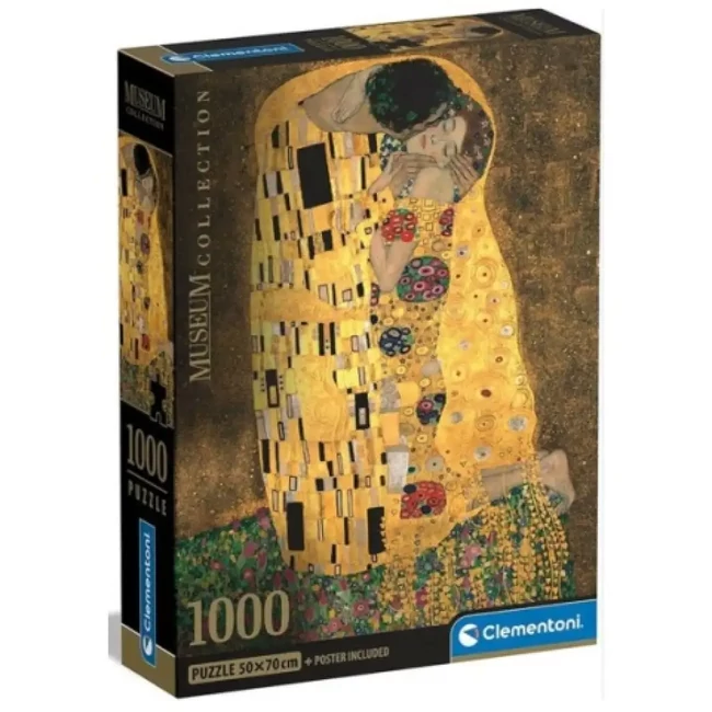 Klimt: A csók Museum Collection 1000 db-os puzzle poszterrel – Clementoni