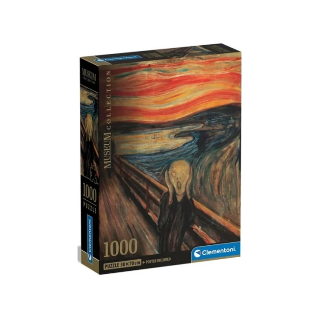 Munch: A sikoly Museum Collection 1000 db-os puzzle poszterrel – Clementoni
