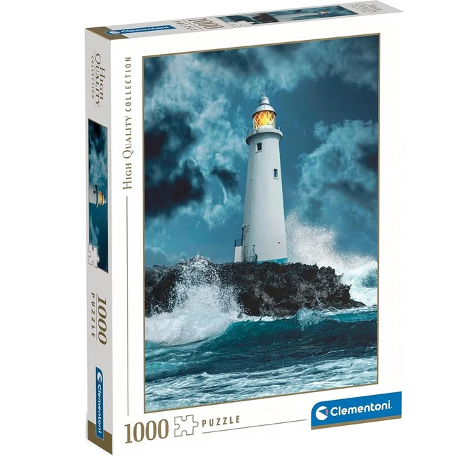 1000 db-os HQC puzzle Világítótorony a viharban – Clementoni
