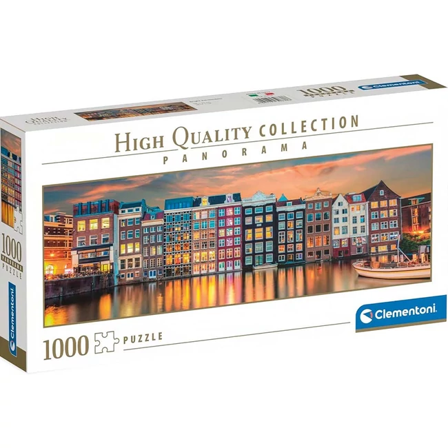 Színes Amszterdam HQC 1000 db-os Panoráma puzzle – Clementoni