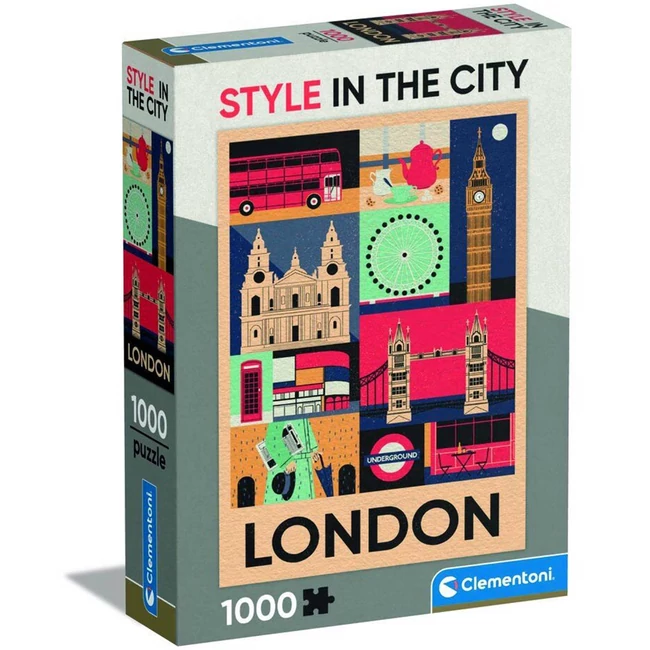 London – Style in the City 1000 darabos puzzle – Clementoni
