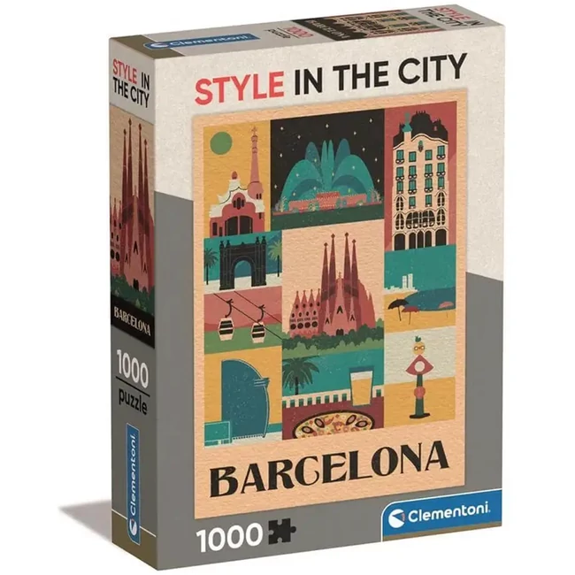 Style in the city Barcelona 1000 db-os puzzle – Clementoni