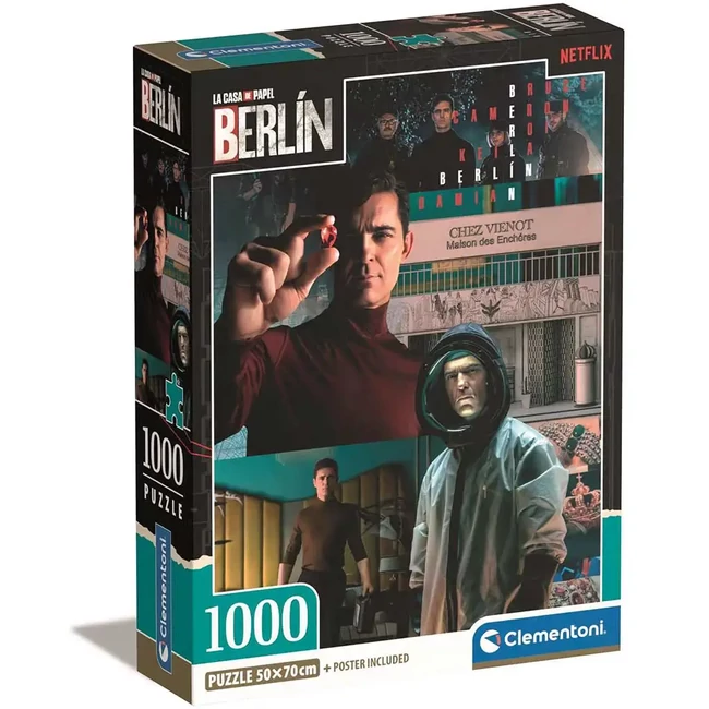 A nagy pénzrablás: Berlin izgalmas jelenetek 1000 db-os Compact puzzle 50×70 cm – Clementoni