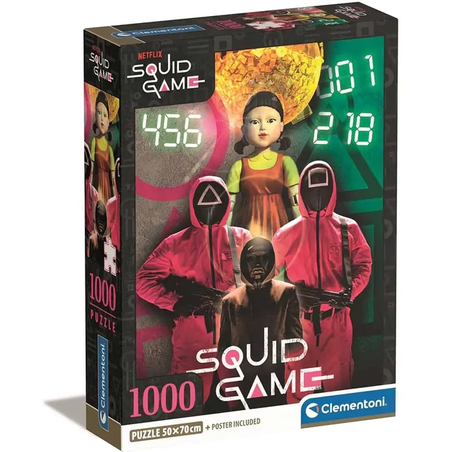 Squid Game: Nyerd meg az életed 1000 db-os puzzle 70×50 cm – Clementoni