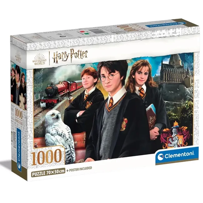Harry Potter – Roxfort kapujában 1000 db-os puzzle poszterrel – Clementoni