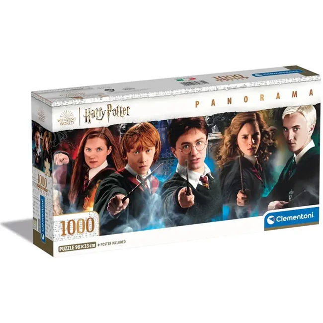 Harry Potter – A Roxfort örökösei 1000 db-os panoráma puzzle poszterrel – Clementoni