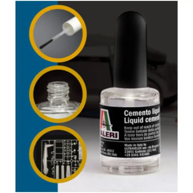 Italeri ecsetes makett ragasztó 15ml – vastag ecsettel