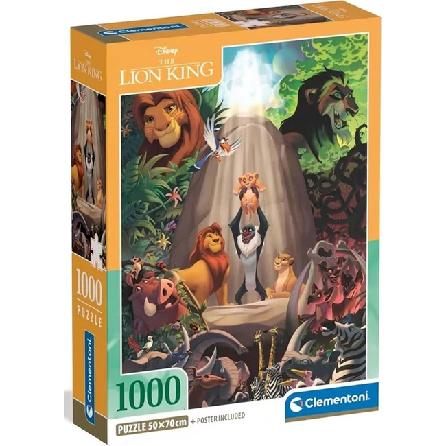 Disney Az oroszlánykirály 1000 db-os compact puzzle – Clementoni