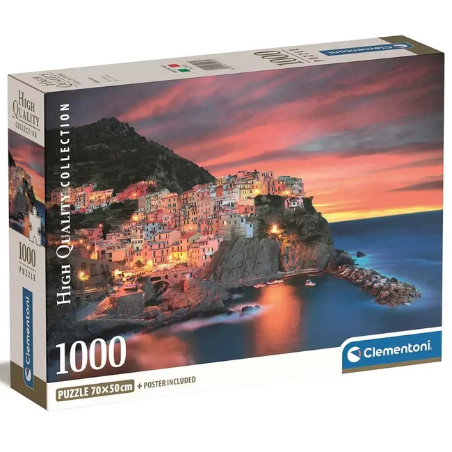 Manarola HQC 1000 db-os Compact puzzle 70×50 cm – Clementoni