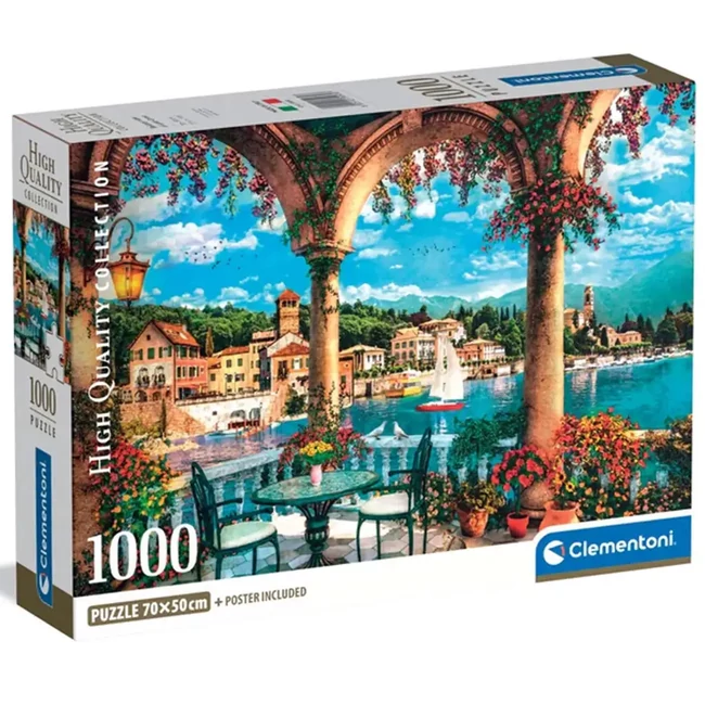 Kilátás a Comó-i tóra 1000 db-os HQC puzzle – Clementoni