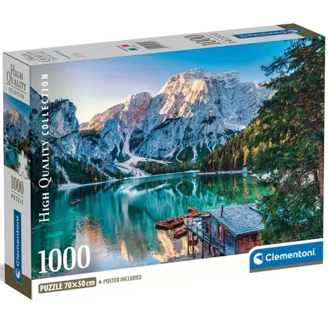 A Braiesi smaragd tó 1000 db-os HQC puzzle poszterrel – Clementoni