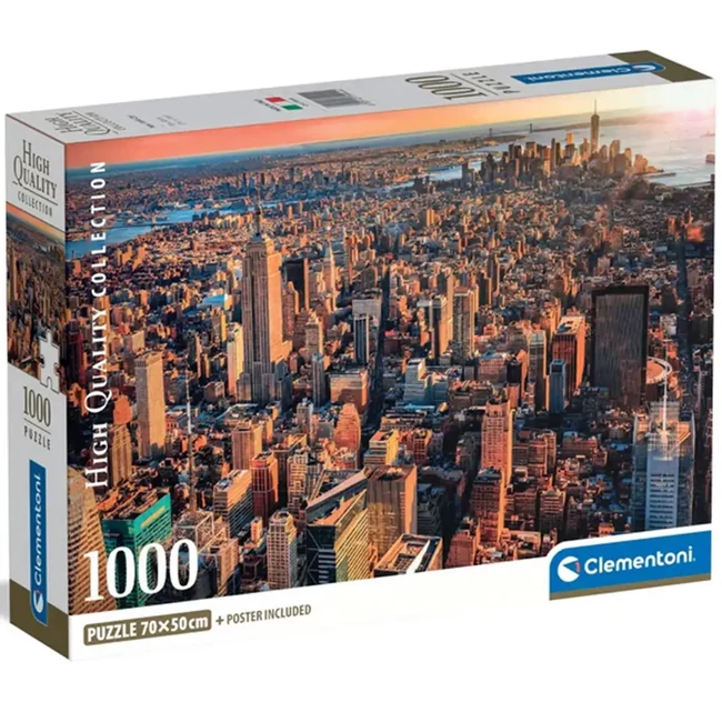 New York épületei 1000 db-os HQC puzzle – Clementoni