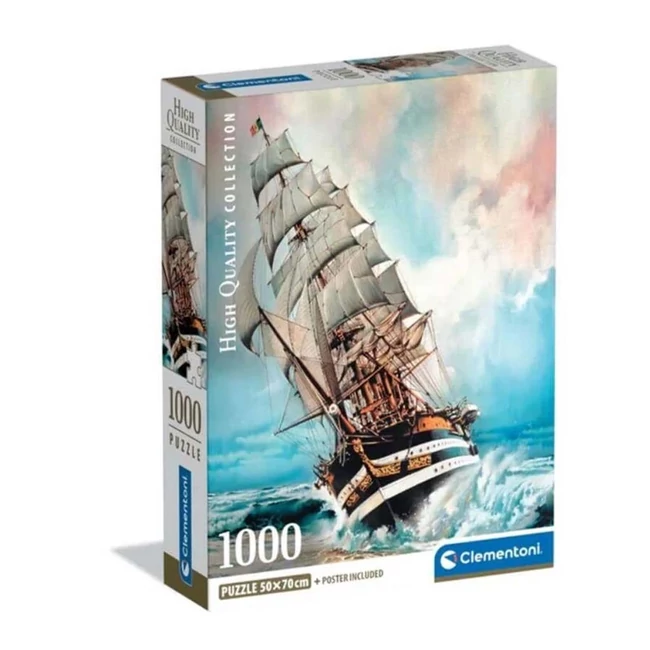 Amerigo Vespucci hajó mintás HQC 1000 db-os puzzle – Clementoni