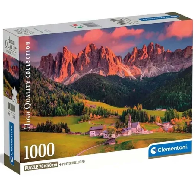 Varázslatos dolomitok 1000 db-os HQC puzzle poszterrel – Clementoni