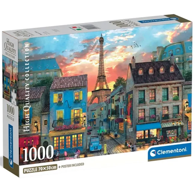 Párizs utcái 1000 db-os HQC puzzle – Clementoni
