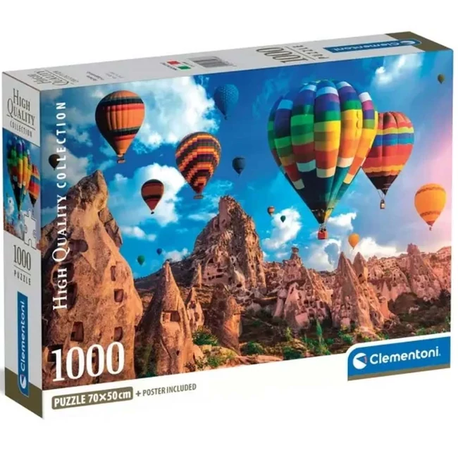 Léggömbök Kappadókiában 1000 db-os HQC puzzle poszterrel – Clementoni