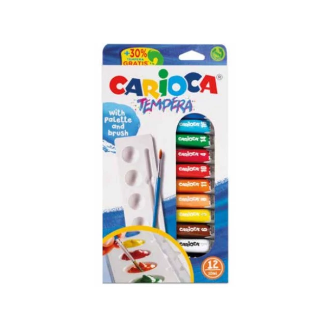 Tubusos tempera készlet 12×10ml – Carioca