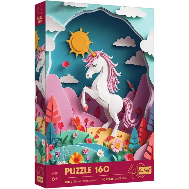 Varázslatos unikornis a völgyben 160 db-os puzzle – Trefl
