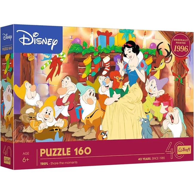 40 Éves Jubileum – Hófehérke és a hét törpe 160 db-os puzzle – Trefl
