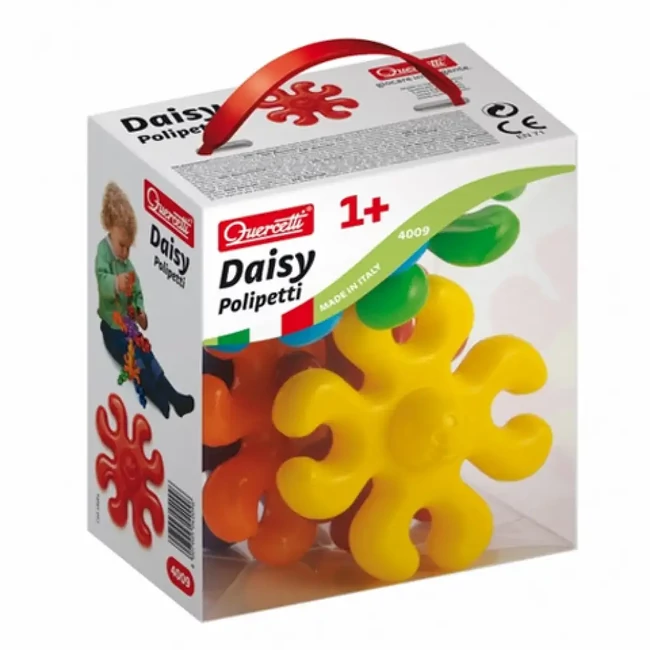 Quercetti: Bébi pattintós játék – polipok 6 db-os