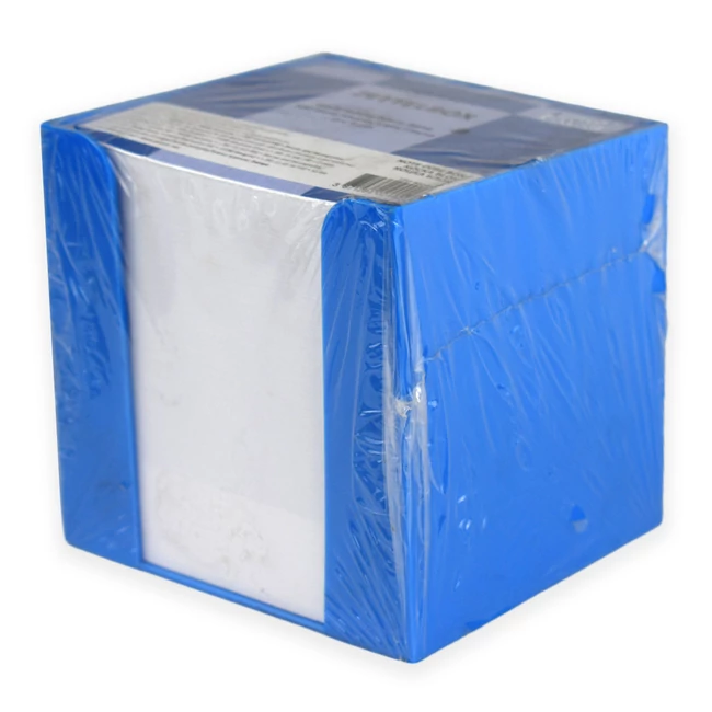 Jegyzettömb kék tartóban 750 lapos 9×9x9 cm