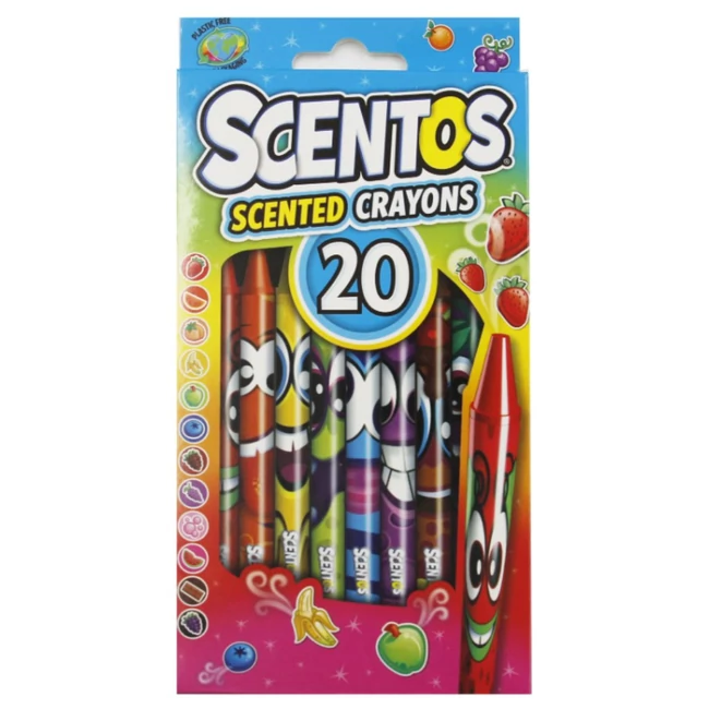 Scentos: Illatos zsírkréta 20 db-os szett