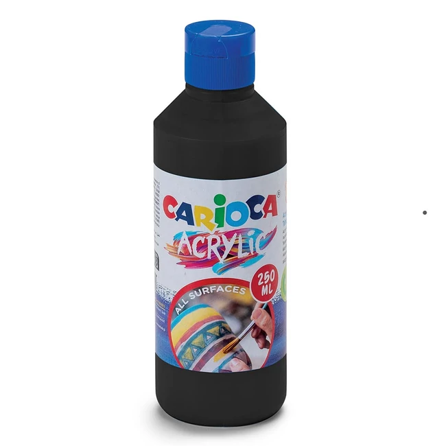 Acrylic 250ml-s akril festék fekete színben – Carioca