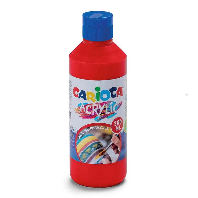 Acrylic 250ml-s akril festék piros színben – Carioca