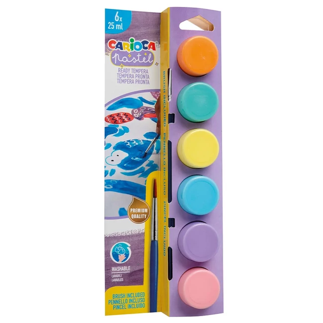Pasztell tempera 6×25ml – Carioca