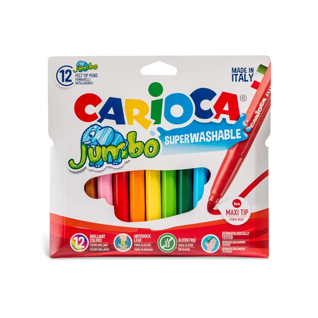 Jumbo filctollszett tárolóban 12 db – Carioca