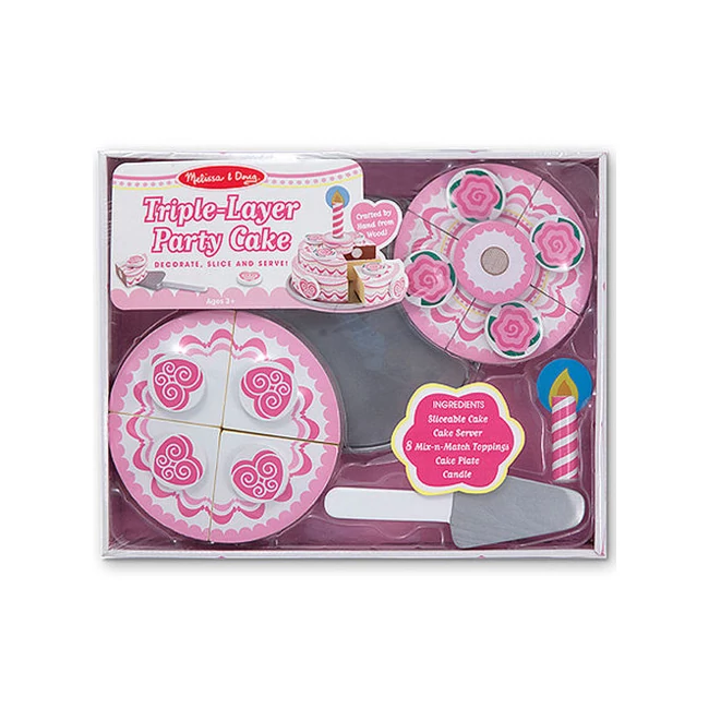 Sütés-főzés emeletes torta fa játék szett – Melissa &amp; Doug