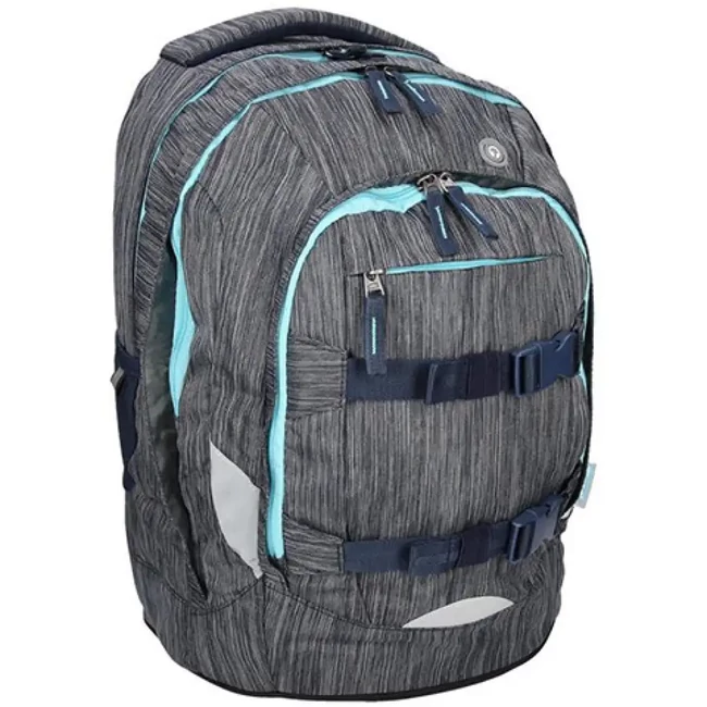 Spirit: Urban szürke-türkiz ergonómikus iskolatáska, hátizsák