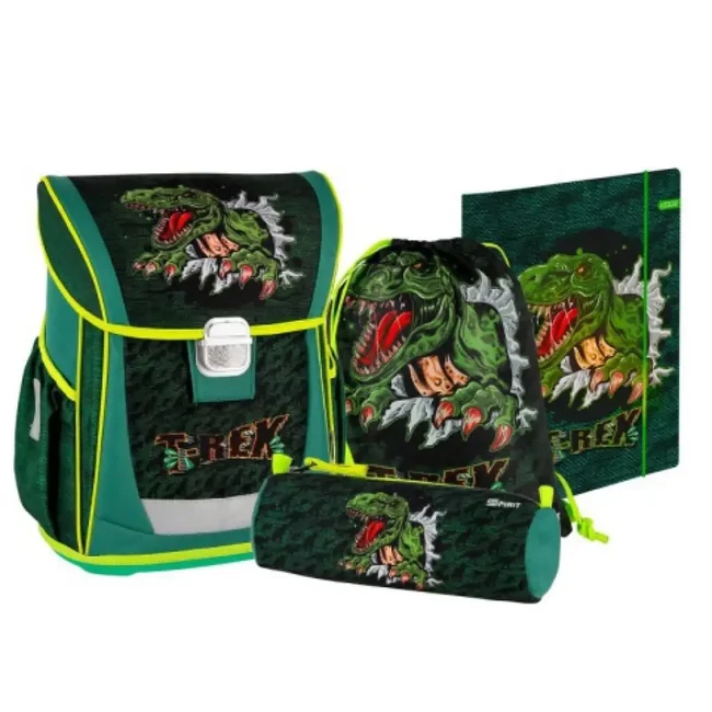 Spirit: T-Rex 4 db-os Cool ergonomikus iskolatáska szett