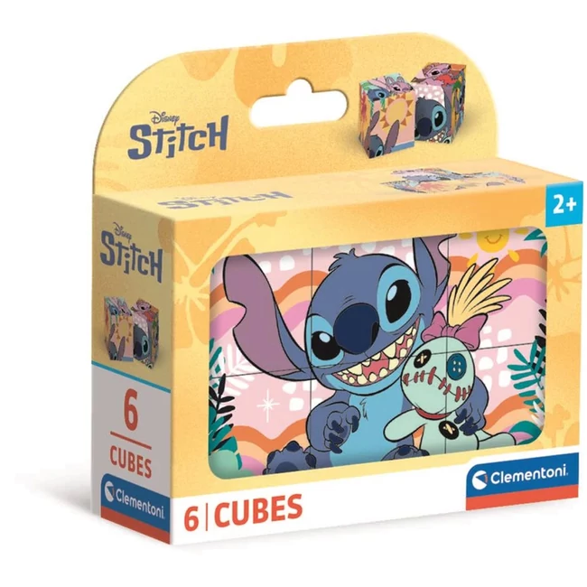 Stitch 6 db-os mesekocka – Clementoni