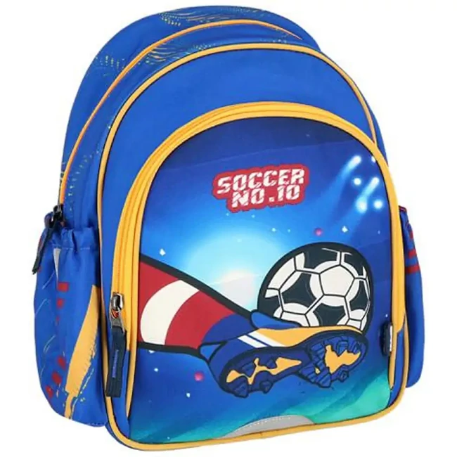 Spirit: Soccer NO.10 focis lekerekített ovistáska, iskolatáska, hátizsák 24×13×31 cm