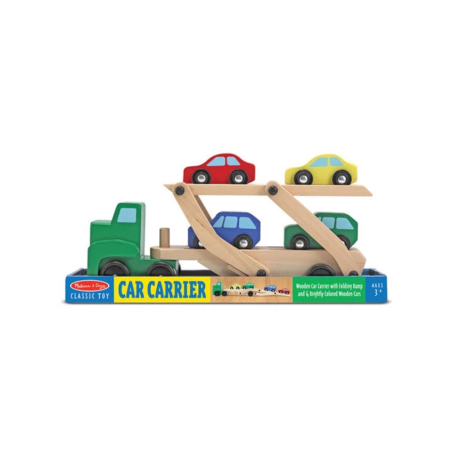 Fa autószállító jármű – Melissa &amp; Doug
