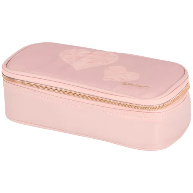 Spirit: Rózsaszín szíves ovális tolltartó 23×10 cm