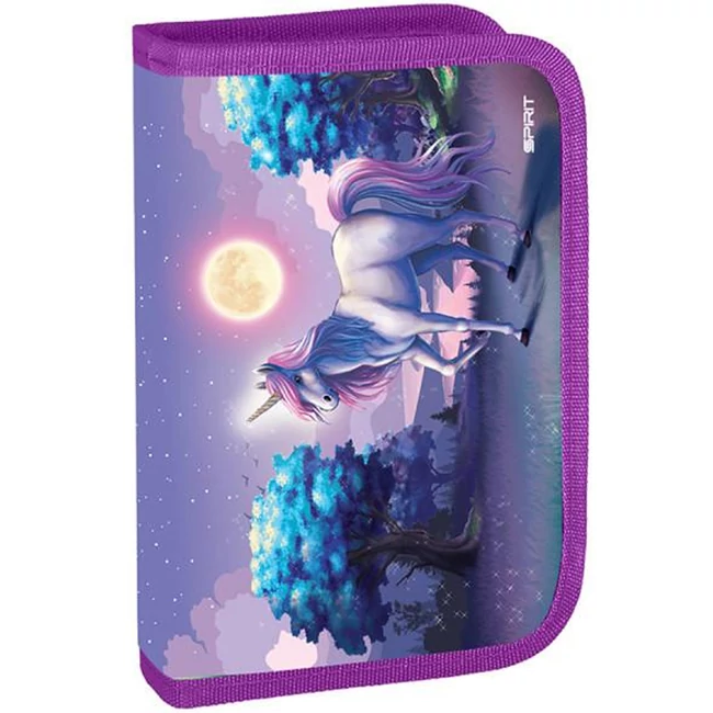 Spirit: Be magical unikornis mintás kihajtható töltött tolltartó 28 db-os