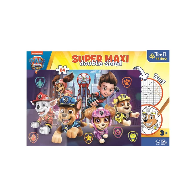 Mancs őrjárat új kalandok SuperMaxi kétoldalas 3 az 1-ben puzzle 24 db-os