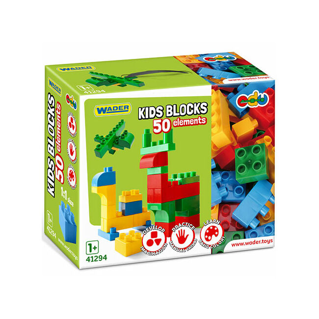 Kids Bloks építőelemek 50 db-os szett – Wader