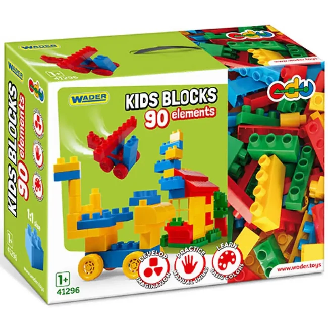 Kids Bloks építőelemek 90 db-os szett – Wader