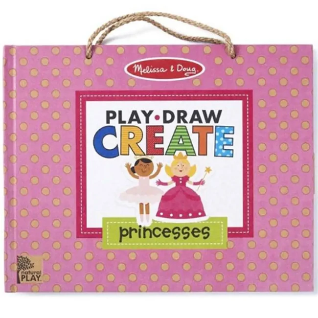 Melissa & Doug: Hercegnős letörölhető rajzoló és mágneses kreatív játékszett